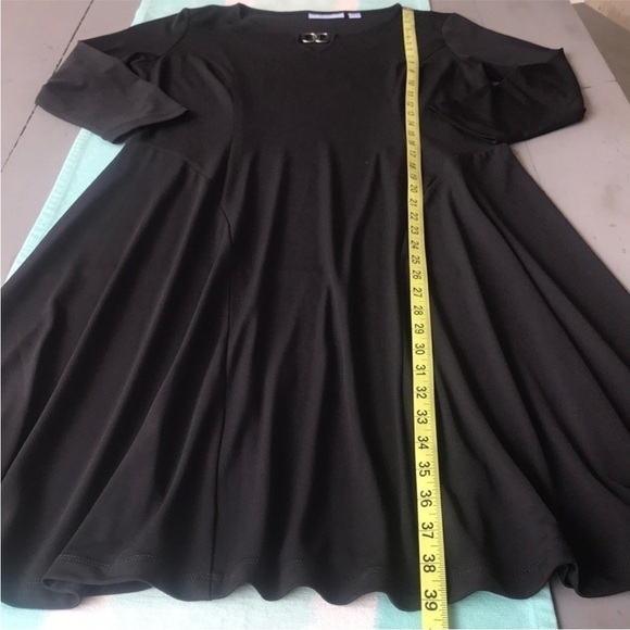 Susan Graver Black A‎ Line Dress - Picture 7 of 7